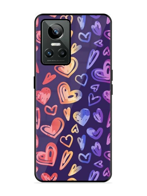 Rainbow Hearts Glossy Soft Edge Case for Realme Gt Neo 3 Chachhi