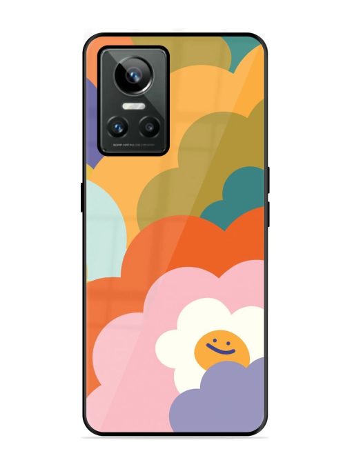 Happy Flower Power Glossy Soft Edge Case for Realme Gt Neo 3 Chachhi