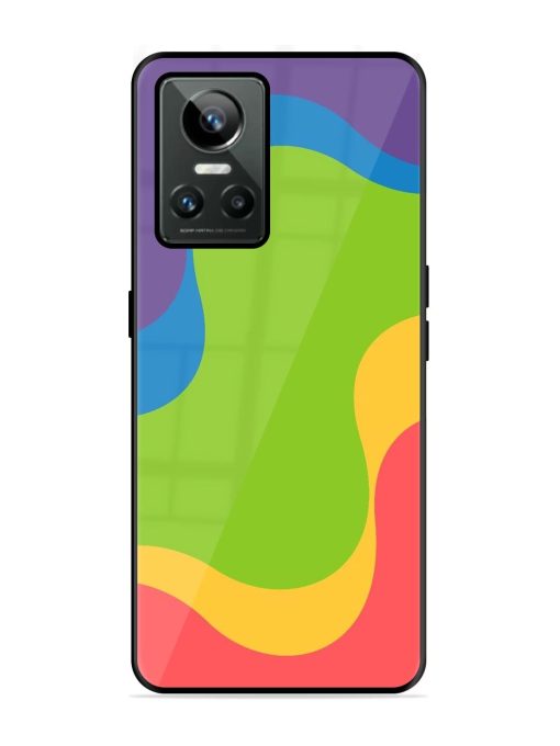 Wavy Rainbow Wonderland Glossy Soft Edge Case for Realme Gt Neo 3 Chachhi