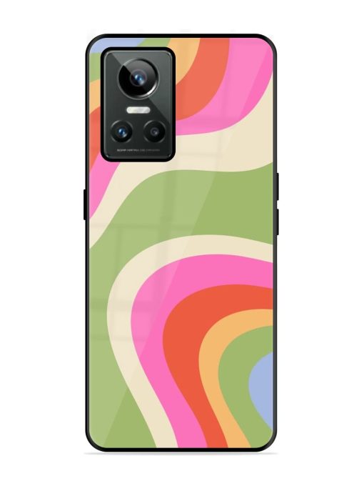 Wavy Rainbow Wonderland Glossy Soft Edge Case for Realme Gt Neo 3 Chachhi