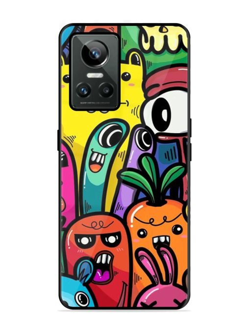 Whimsical Doodle Chaos Glossy Soft Edge Case for Realme Gt Neo 3 Chachhi