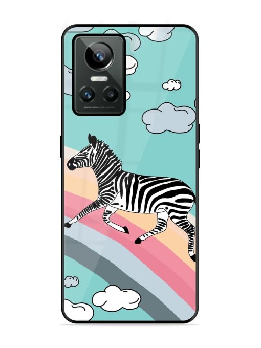 Zebra On A Rainbow Glossy Soft Edge Case for Realme Gt Neo 3 Chachhi