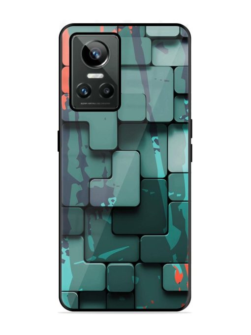 Abstract Geometric Mosaic Glossy Soft Edge Case for Realme Gt Neo 3 Chachhi