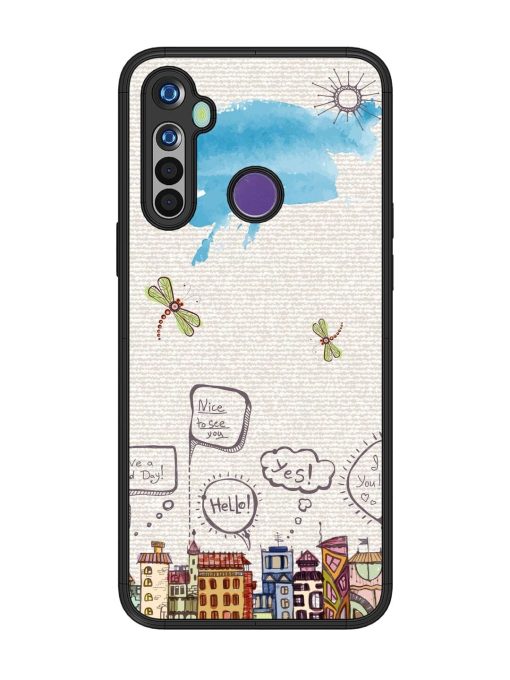 Doodle City Glossy Soft Edge Case for Realme Narzo 10 Chachhi