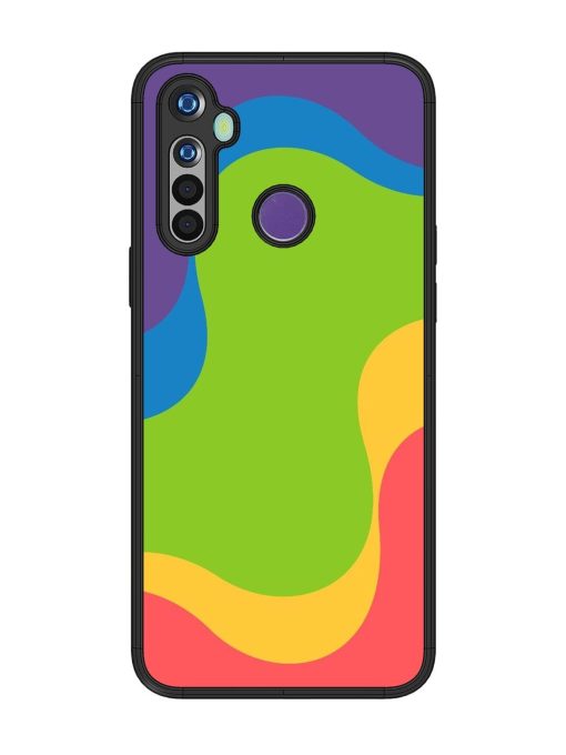 Wavy Rainbow Wonderland Glossy Soft Edge Case for Realme Narzo 10 Chachhi