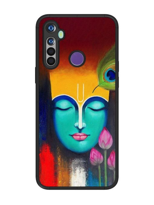 Divine Tranquility: The Face Of Krishna Glossy Soft Edge Case for Realme Narzo 10 Chachhi