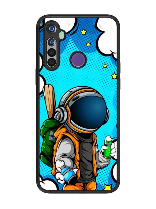 Space Graffiti Artist Glossy Soft Edge Case for Realme Narzo 10 Chachhi