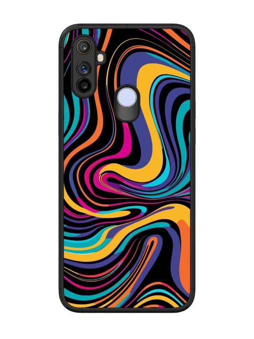 Psychedelic Swirl Glossy Soft Edge Case for Realme Narzo 10A