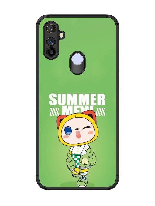 Purrfect Summer Glossy Soft Edge Case for Realme Narzo 10A