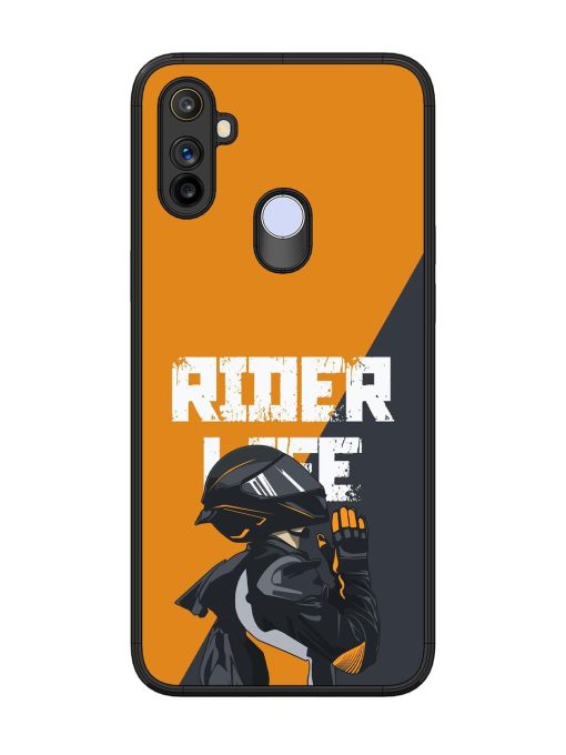 Ride Never Ends Glossy Soft Edge Case for Realme Narzo 10A