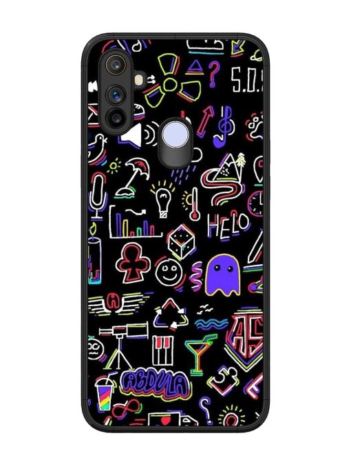 Neon Doodle Glossy Soft Edge Case for Realme Narzo 10A