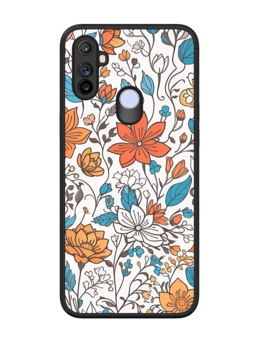 Floral Symphony Glossy Soft Edge Case for Realme Narzo 10A