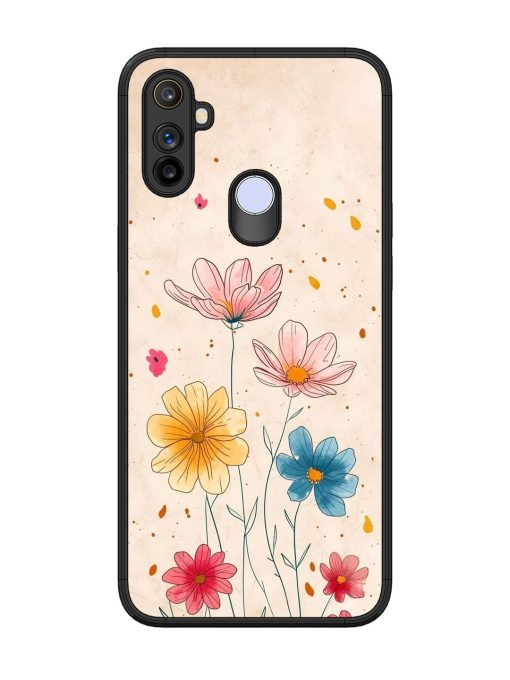 Delicate Bloom Glossy Soft Edge Case for Realme Narzo 10A