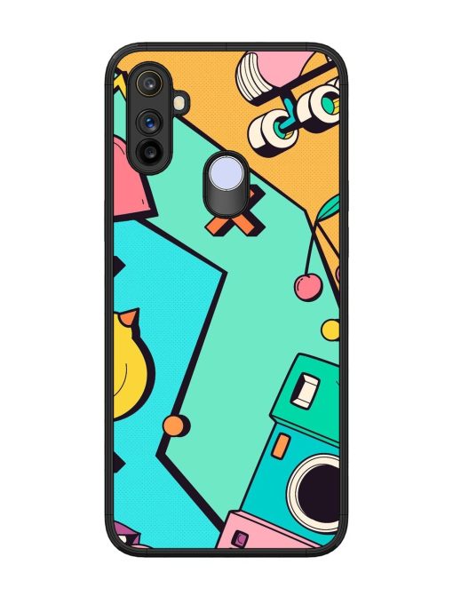 Retro Remix Glossy Soft Edge Case for Realme Narzo 10A