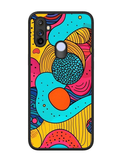 Psychedelic Patterns Glossy Soft Edge Case for Realme Narzo 10A