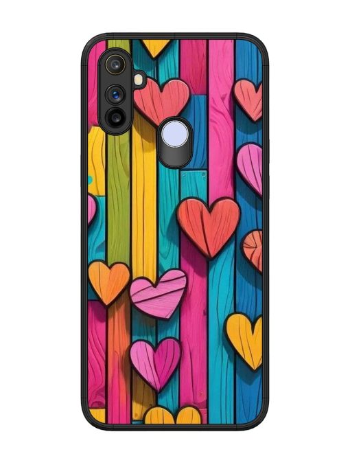 Rainbow Of Hearts Glossy Soft Edge Case for Realme Narzo 10A