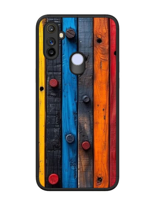 Rainbow Plank Glossy Soft Edge Case for Realme Narzo 10A