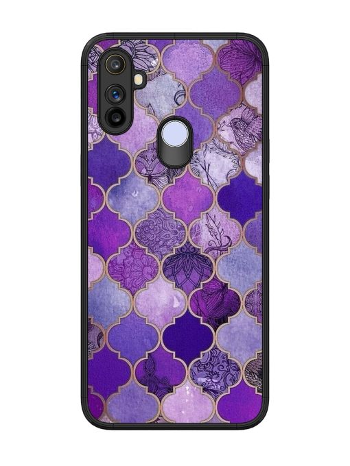 Purple Mosaic Magic Glossy Soft Edge Case for Realme Narzo 10A