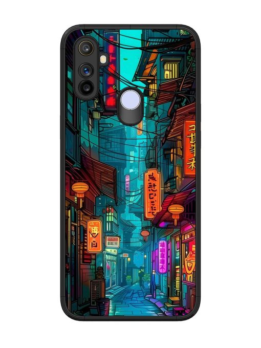 Neon Nightscape Glossy Soft Edge Case for Realme Narzo 10A