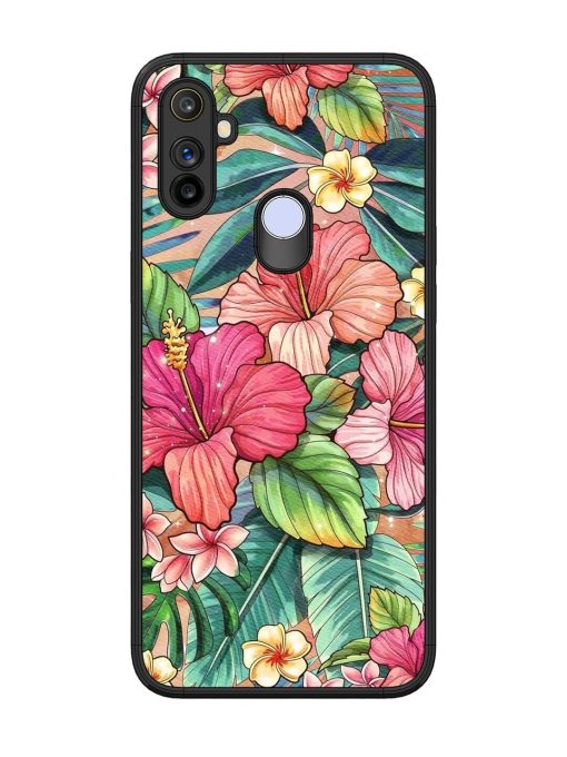 Tropical Tapestry Glossy Soft Edge Case for Realme Narzo 10A