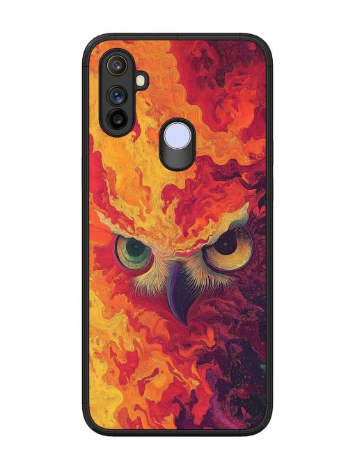 Fiery Owl Glossy Soft Edge Case for Realme Narzo 10A