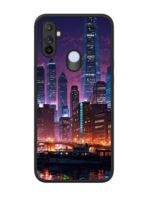 Neon Nightscape Glossy Soft Edge Case for Realme Narzo 10A