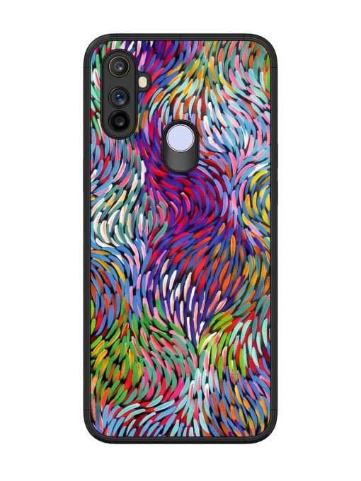 Vibrant Waves Glossy Soft Edge Case for Realme Narzo 10A