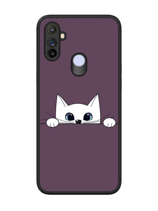 Peek-A-Boo Kitty Glossy Soft Edge Case for Realme Narzo 10A