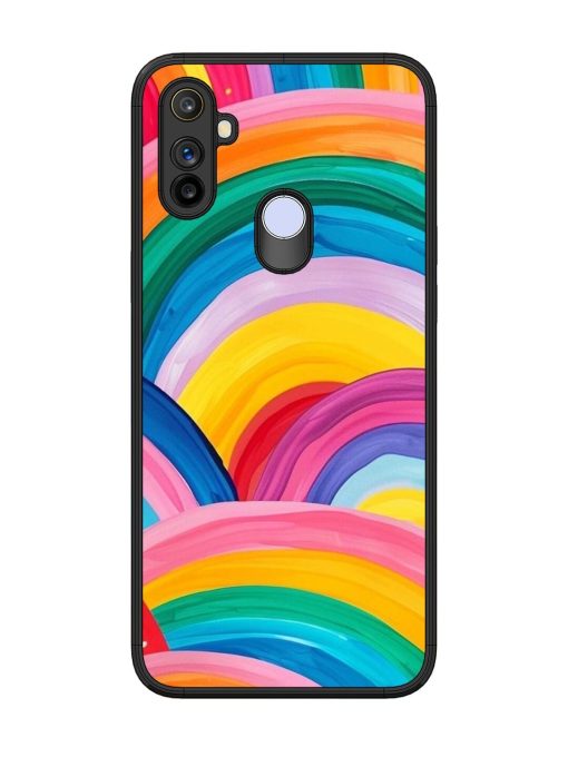 Rainbow Cascade Glossy Soft Edge Case for Realme Narzo 10A