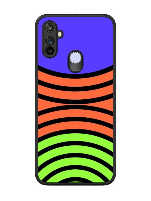 Psychedelic Stripe Symphony Glossy Soft Edge Case for Realme Narzo 10A