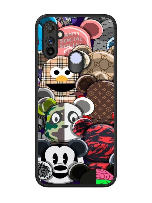 Streetwear Bearbrick Extravaganza Glossy Soft Edge Case for Realme Narzo 10A