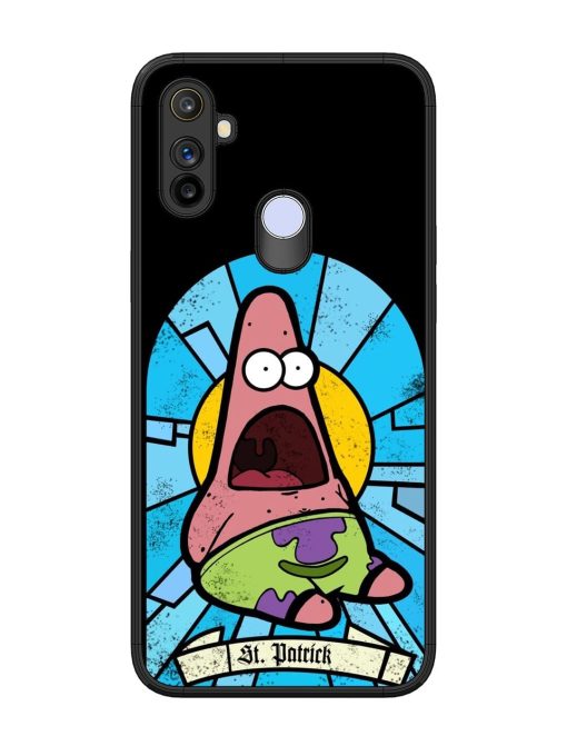 St. Patrick'S Day Stained Glass Patrick Star Glossy Soft Edge Case for Realme Narzo 10A