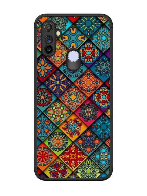 Patchwork Mandala Mosaic Glossy Soft Edge Case for Realme Narzo 10A