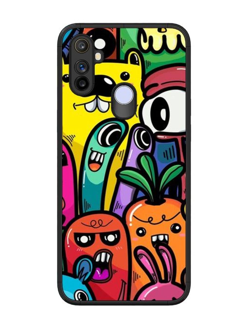 Whimsical Doodle Chaos Glossy Soft Edge Case for Realme Narzo 10A