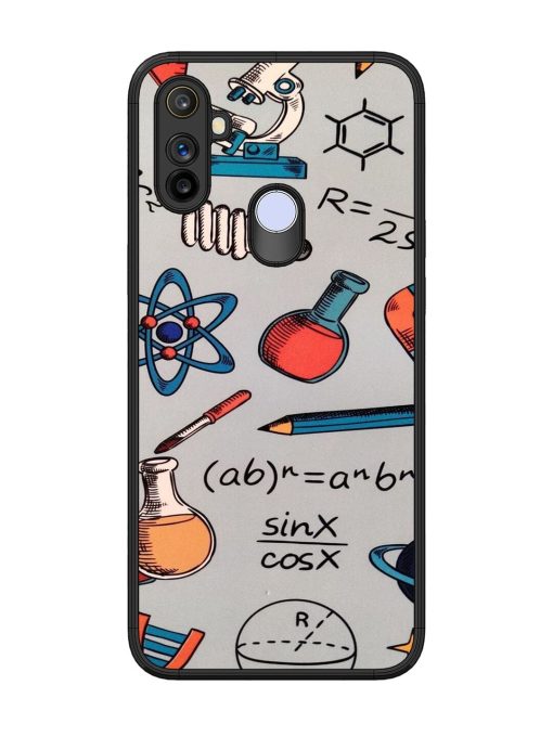 Science Doodle Delight Glossy Soft Edge Case for Realme Narzo 10A