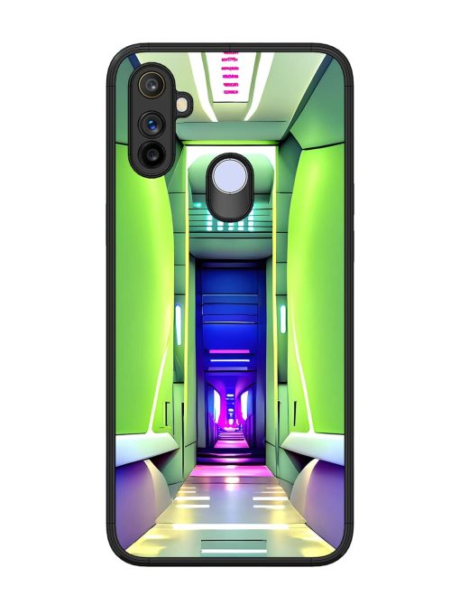 Neon Corridor Glossy Soft Edge Case for Realme Narzo 10A