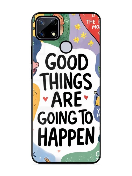 Uplifting Scribbles Glossy Soft Edge Case for Realme Narzo 20 Chachhi