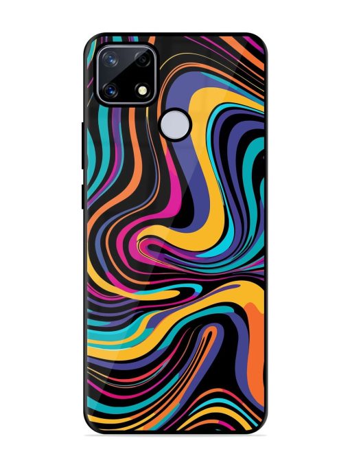 Psychedelic Swirl Glossy Soft Edge Case for Realme Narzo 20 Chachhi