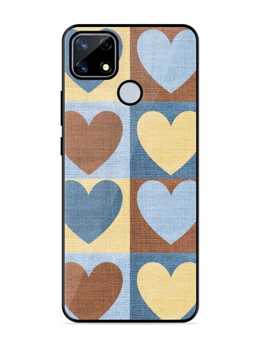 Hearts On Canvas Glossy Soft Edge Case for Realme Narzo 20 Chachhi