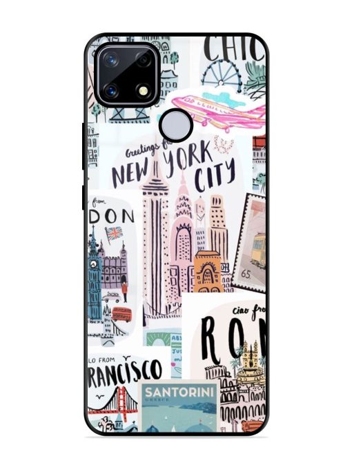 Travelogue Glossy Soft Edge Case for Realme Narzo 20 Chachhi