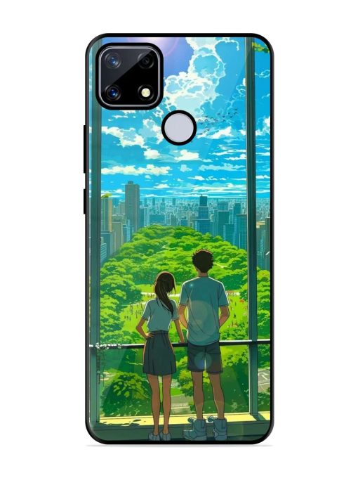 Cyberpunk Dreamscape Glossy Soft Edge Case for Realme Narzo 20 Chachhi