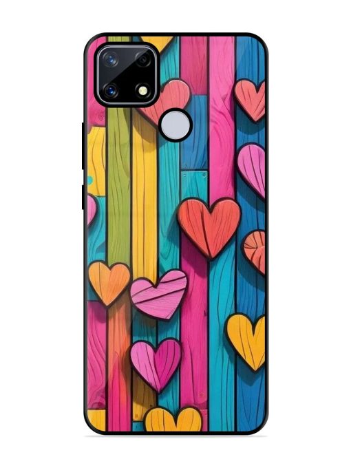 Rainbow Of Hearts Glossy Soft Edge Case for Realme Narzo 20 Chachhi