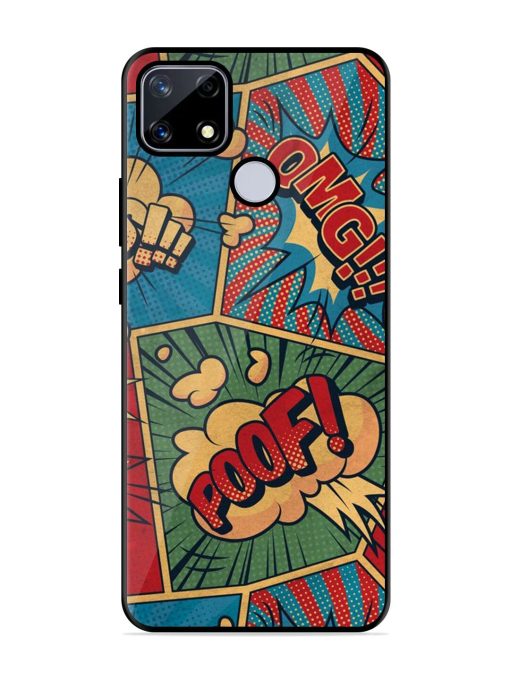 Comic Book Chaos Glossy Soft Edge Case for Realme Narzo 20 Chachhi