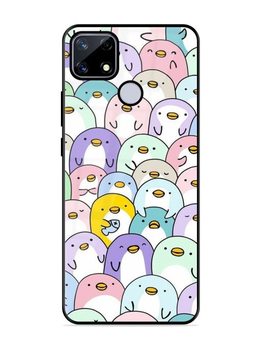 Penguin Party Glossy Soft Edge Case for Realme Narzo 20 Chachhi