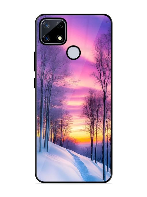 Winter'S Purple Haze Glossy Soft Edge Case for Realme Narzo 20 Chachhi