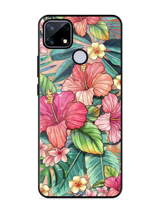 Tropical Tapestry Glossy Soft Edge Case for Realme Narzo 20 Chachhi