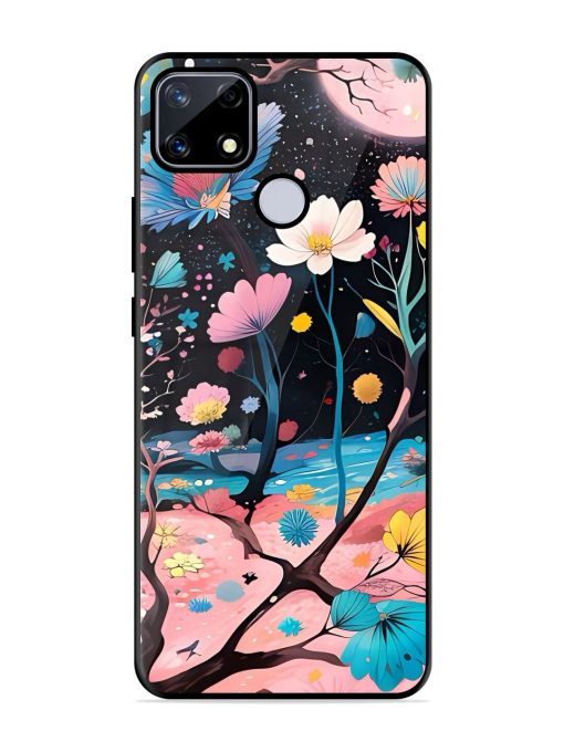 Cosmic Bloom Glossy Soft Edge Case for Realme Narzo 20 Chachhi