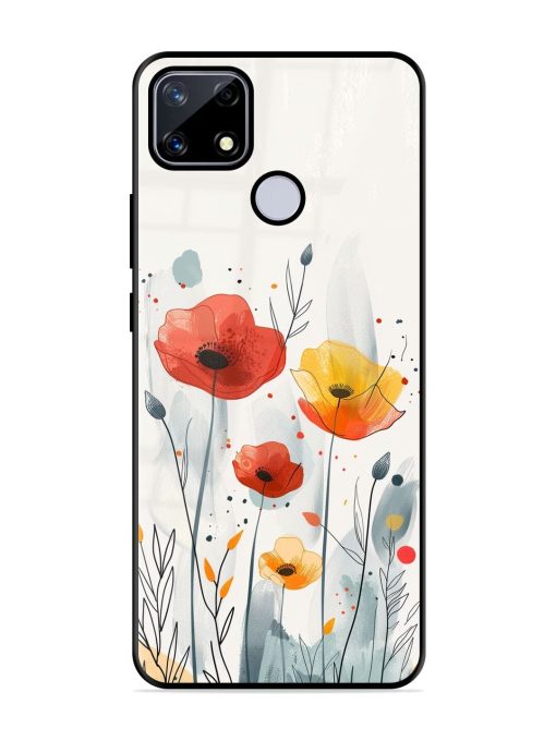 Poppy Fields Glossy Soft Edge Case for Realme Narzo 20 Chachhi