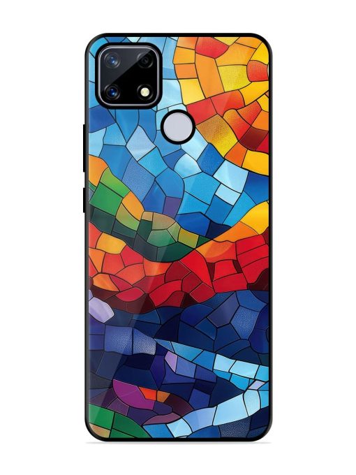 Mosaic Sunset Glossy Soft Edge Case for Realme Narzo 20