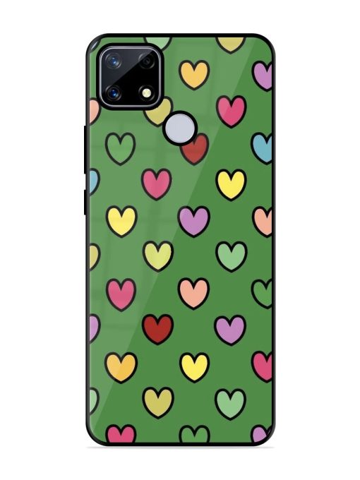 Rainbow Heart Parade Glossy Soft Edge Case for Realme Narzo 20